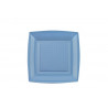 Piatto Quadro in Ps Turchese cm 18 pz 20 Piatto Quadro in Ps Turchese cm 18 pz 20
