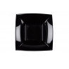 Piatto Quadro in Ps Nero cm 23 pz 20 Piatto Quadro in Ps Nero cm 23 pz 20