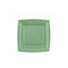 Piatto Quadro in Ps Verde Foresta cm 23 pz 20 Piatto Quadro in Ps Verde Foresta cm 23 pz 20