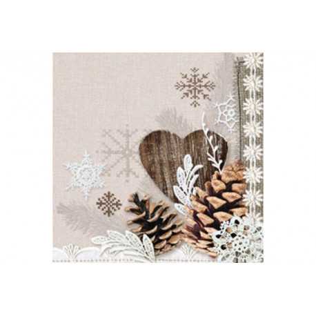 Tovaglioli 33x33 - 3 veli pz 20 tema Natura Invernale Tovaglioli 33x33 - 3 veli pz 20 tema Natura Invernale