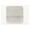 Piatto carta quadrato con decoro argento cm 24 pz 6 Piatto carta quadrato con decoro argento cm 24 pz 6