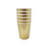 Bicchiere effetto specchio metallizzato oro pz6 Bicchiere effetto specchio metallizzato oro pz6