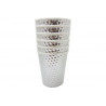 Bicchiere effetto specchio metallizzato argento pz6 Bicchiere effetto specchio metallizzato argento pz6