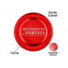 2 Sottopiatto in cartoncino tondi cm 32 rosso metallizzato 2 Sottopiatto in cartoncino tondi cm 32 rosso metallizzato