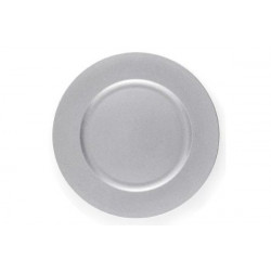2 Sottopiatto in cartoncino diametro cm 32 argento