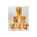 Bicchieri cc 200 - pz 6 Emoticons Smiles Assortiti