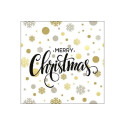 Tovaglioli Natalizi di Carta tema Christmas Dots – 33×33 cm, 3 Veli, 20 pz – Idea Regalo, Decorazione Tavola e Feste