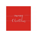 Tovaglioli 33x33 - 3 Veli pz 20 tema Merry Christmas