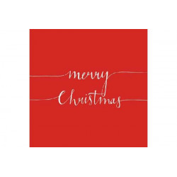 Tovaglioli 33x33 - 3 Veli pz 20 tema Merry Christmas
