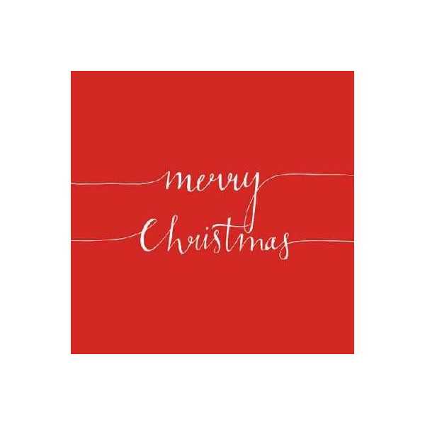 Tovaglioli 33x33 - 3 Veli pz 20 tema Merry Christmas