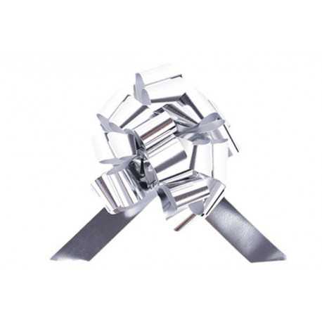 Coccarda autotirante gran fiocco Argento 4 Coccarda autotirante gran fiocco Argento 4