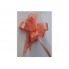 Coccarda Fiocco piccola o Coccardina Rosa disegno fantasia 23mm 10pz Coccarda Fiocco piccola o Coccardina Rosa disegno fantasia 23mm 10pz