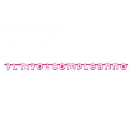 Festone Il Mio Compleanno Rosa cm 285 x 20 Festone Il Mio Compleanno Rosa cm 285 x 20
