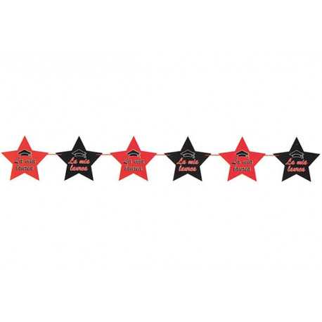 Festone Laurea Stella 250x30cm Festone Laurea Stella 250x30cm