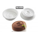 Stampo Vortex 1000ml 18cm Silicone Tortaflex Bianco