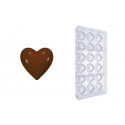 Stampo cuoricini di cioccolato in policarbonato