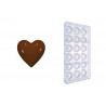 Stampo cuoricini di cioccolato in policarbonato Stampo cuoricini di cioccolato in policarbonato