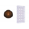 Stampo cioccolato forma bocciolo cuneese 12 g in policarbonato Stampo cioccolato forma bocciolo cuneese 12 g in policarbonato