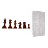 Stampo cioccolato forma set scacchi 50 gr in policarbonato Stampo cioccolato forma set scacchi 50 gr in policarbonato