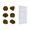 Stampo cioccolatino pralina mista geometrica 10 g in policarbonato