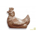 Stampo gallina 100 g: stampo in policarbonato per gallina di cioccolato da 100 g di 88 mm x 100 mm