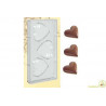 Stampo in policarbonato per cuori giganti di cioccolato dal diametro di 10 cm Stampo in policarbonato per cuori giganti di cioccolato dal diametro di 10 cm