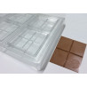 Stampo Tavoletta cioccolato quadrata 7 cm 35 g con Cabossa Satinata Stampo Tavoletta cioccolato quadrata 7 cm 35 g con Cabossa Satinata