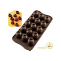 Stampo Cioccolatini Imperial in silicone marrone da Silikomart