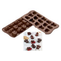 Stampo cioccolatini Choco Winter o cioccolatini Natalizi in silicone SCG23 da Silikomart