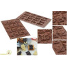 Stampo cioccolatini Choco Tags in Love in silicone SF196 da Silikomart