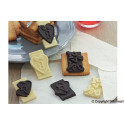 Stampo cioccolatini Choco Tags in Love in silicone SF196 da Silikomart