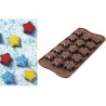 Stampo cioccolatini Stelle invernali o natalizie o Choco Winter Star Stampo cioccolatini Stelle invernali o natalizie o Choco Winter Star
