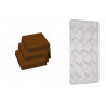 Stampo cioccolatino tris di quadri da 12 g in policarbonato Stampo cioccolatino tris di quadri da 12 g in policarbonato