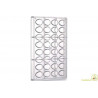 Stampo ovetto 4x8. Stampo ovetto di cioccolato da 10 g con 32 impronte di h 32 x 22,5 mm in policarbonato professionale Stampo ovetto 4x8. Stampo ovetto di cioccolato da 10 g con 32 impronte di h 32 x 22,5 mm in policarbonato professionale