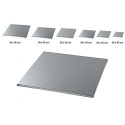 Da 20 a 45 cm vassoio sottotorta Quadrato argento alto 1 cm Silikomart