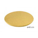 Vassoio sottotorta Tondo dorato 40 cm
