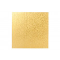 Vassoio sottotorta Quadrato dorato di lato da 20 a 45 cm ed alto 1 cm da Silikomart