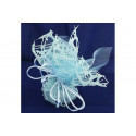 Sacchetto con tirante in polycotton "Nido" e velo di fata, 24x24cm cielo pz 10