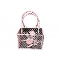 Portaconfetti Segnaposto cestino con decoro fiore colore Rosa
