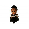 cake topper laurea: statuina bambino di altezza 7 cm