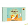 Confetto Maxtris Frutta Tropicale: mandorla tostata avvolta con cioccolato bianco al gusto di frutta tropicale