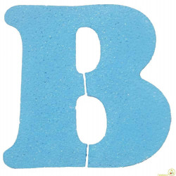 Lettere in Polistirolo Azzurro cm 11