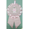 Coccarda Nascita Colore Rosa Orsetto Country Coccarda Nascita Colore Rosa Orsetto Country