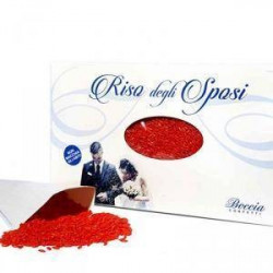 Riso da lanciare agli Sposi o Riso per Matrimoni 500 g colore Rosso