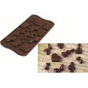 Stampo cioccolatini tema musicale Choco Melody in silicone marrone da Silikomart Stampo cioccolatini tema musicale Choco Melody in silicone marrone da Silikomart