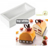 Stampo in Silicone Tronchetto Tortaflex Buche Bianco 25 cm Stampo in Silicone Tronchetto Tortaflex Buche Bianco 25 cm