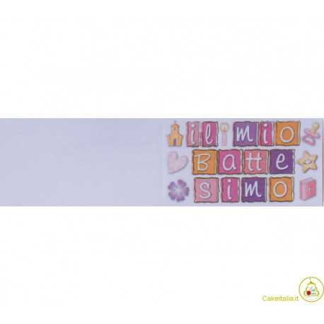 5 bigliettini per bomboniere stampabili Nascita Battesimo Tema Quadratini Rosa 5 bigliettini per bomboniere stampabili Nascita Battesimo Tema Quadratini Rosa