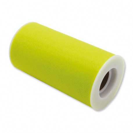 Rotolo tulle Verde Mela Brillante 12,5cmx100m Rotolo tulle Verde Mela Brillante 12,5cmx100m