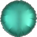 Palloncino tondo in foil satinato verde diametro 45 cm