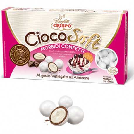CiocoSoft Variegato all'Amarena Crispo Confetti di Cioccolato Cremoso 900 g